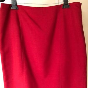 Bold red staple business or fun skirt